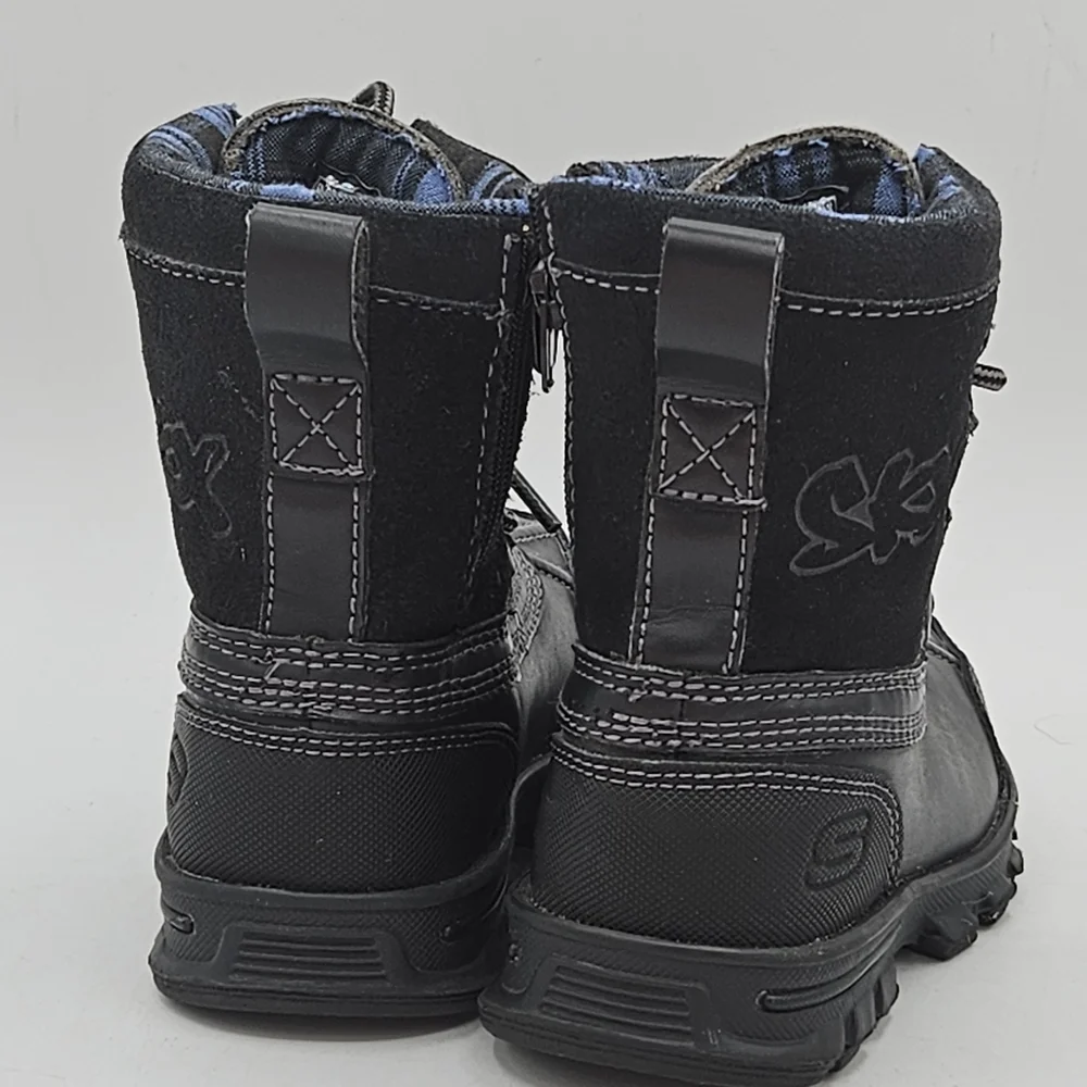 Sketchers Skx Black Waterproof Winter Boots Size 6